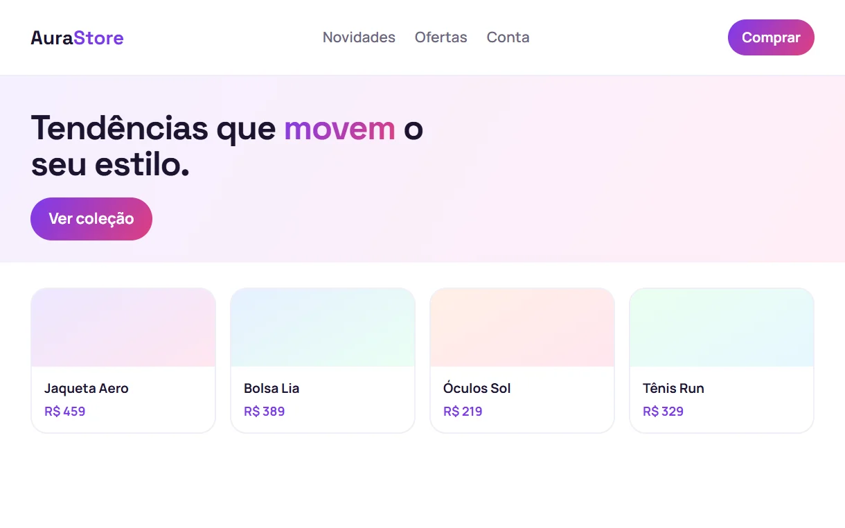 Site de e-commerce feito pela Movia